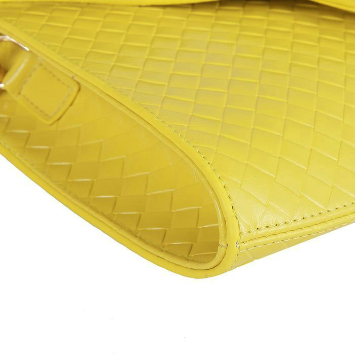 2014 Prada  sheepskin leather shoulder bag T3838 Lemon